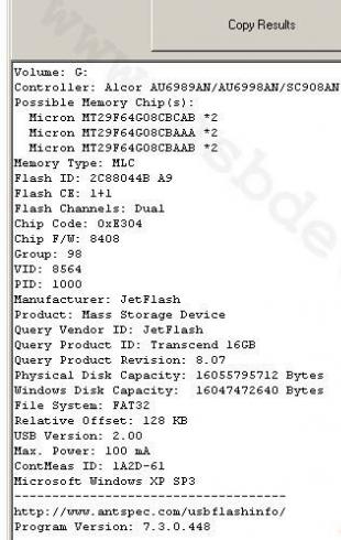 Flash drive recovery: controller detection, flash drive firmware